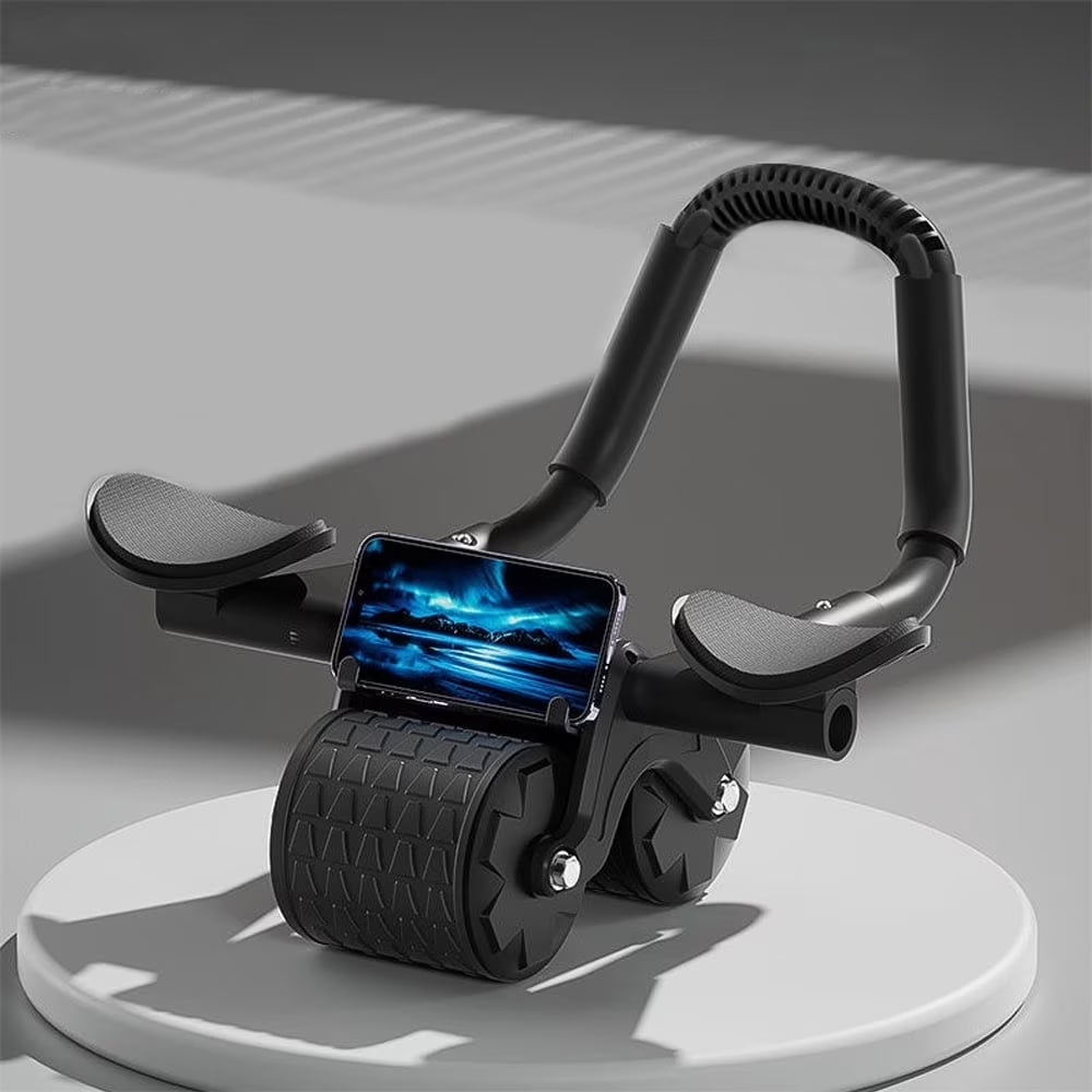 Revolutionary 2025 Ab Roller with Timer - Ultimate Core Strengthening Equipment with Automatic Rebound Technology